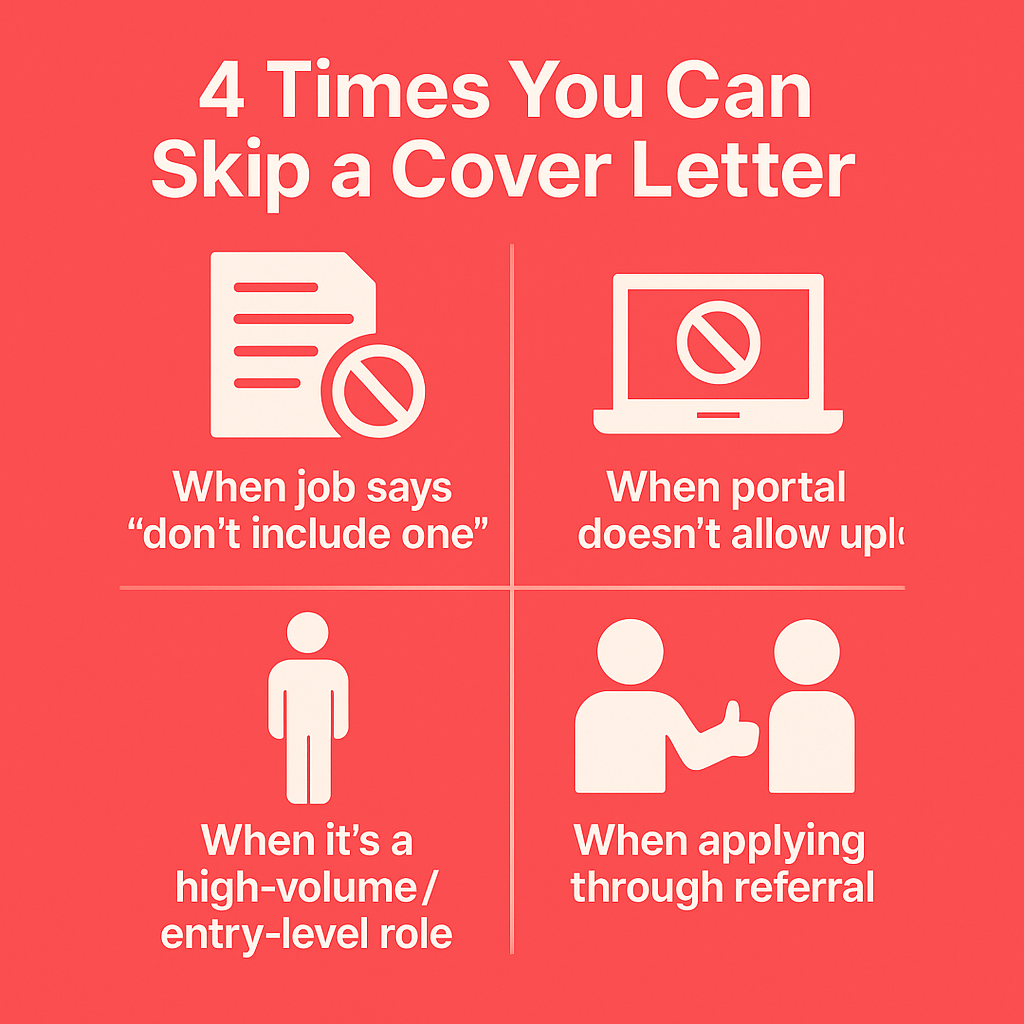 4 Times You Can Skip a Cover Letter